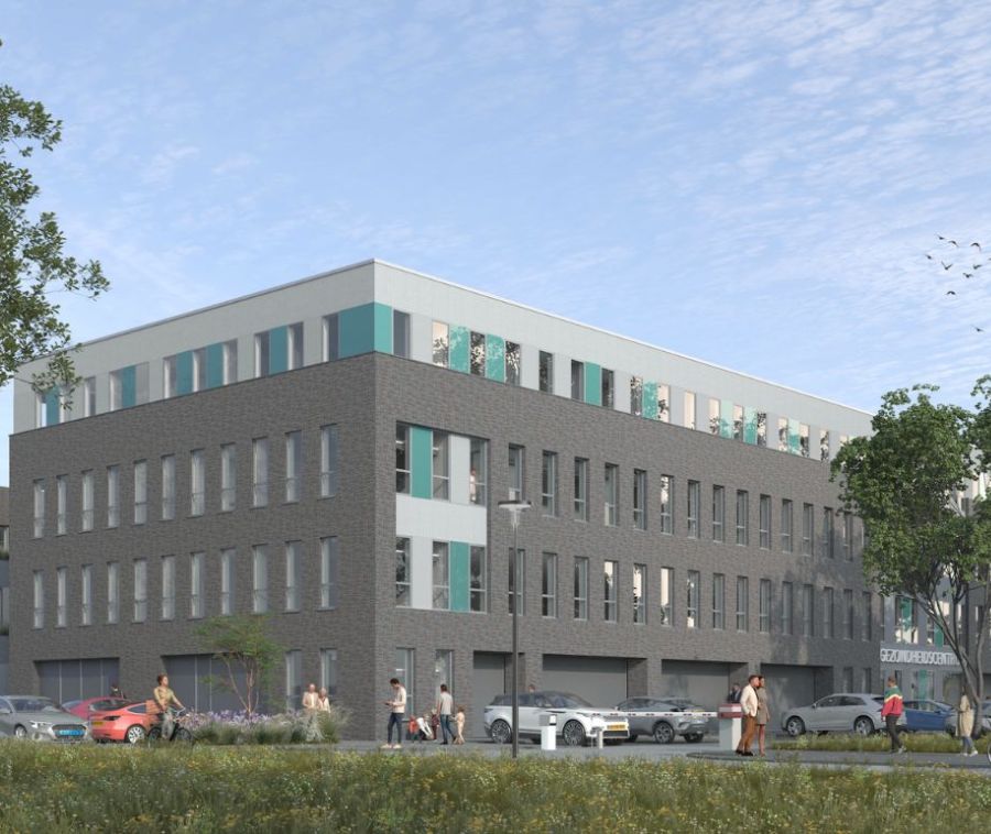 Viering hoogste punt E-gebouw Alrijne Zorggroep