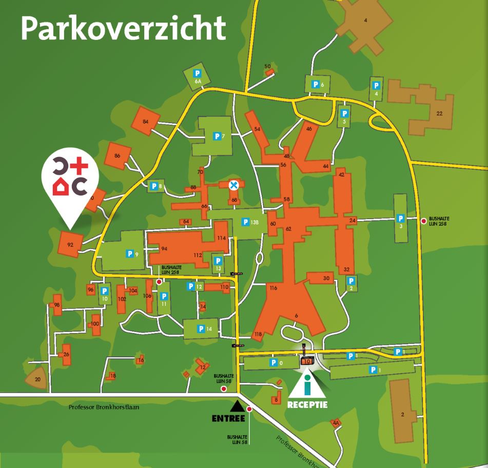 parkoverzicht terrein Berg en Bosch te Bilthoven