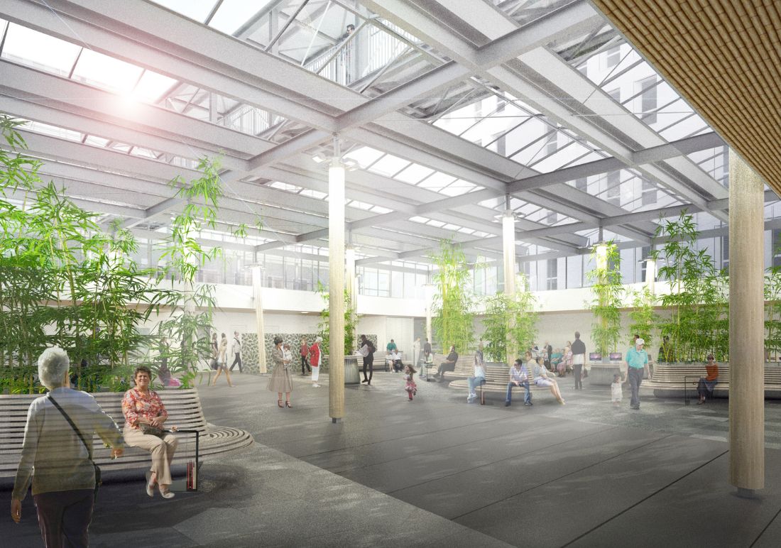 modern ziekenhuis - ontwerp met logische inrichting en looproutes